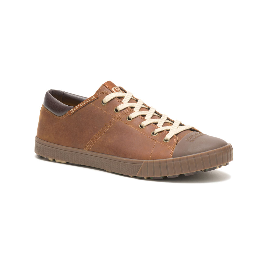 Caterpillar Passport Rubber Philippines - Mens Trainers - Brown 45861PLFD